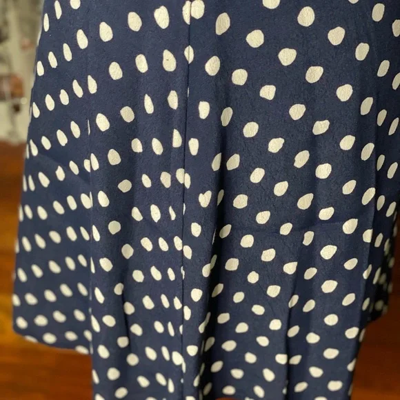 Kate Spade “Skirt the Rules” Blue Polka Dot Skirt (4) - Picture 2 of 4
